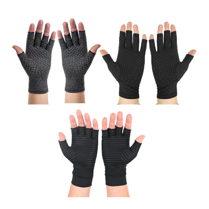 Anti Arthritis Gloves Hand Support Pain Relief Copper Finger Compression 🇬🇧