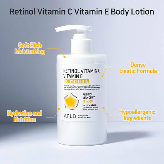 APLB Retinol Vitamin C Vitamin E Body Lotion 10.14fl. oz. / 300ml