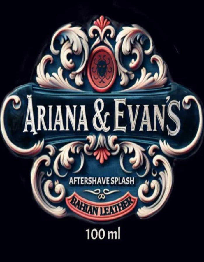 Ariana & Evans Bahian Leather Aftershave Splash logo design