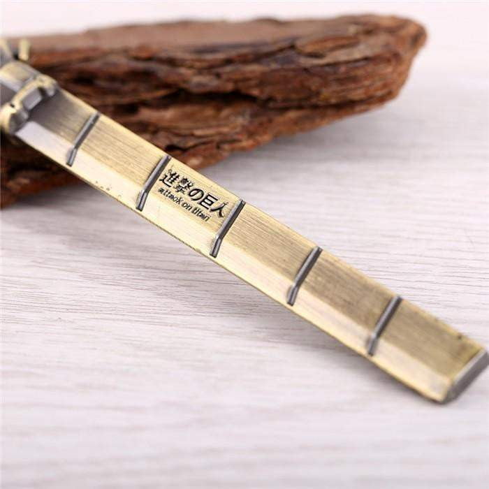 Anime Attack On Titan Keychain Metal Bronze Pendant Kyojin Key Chain - TheAnimeSupply