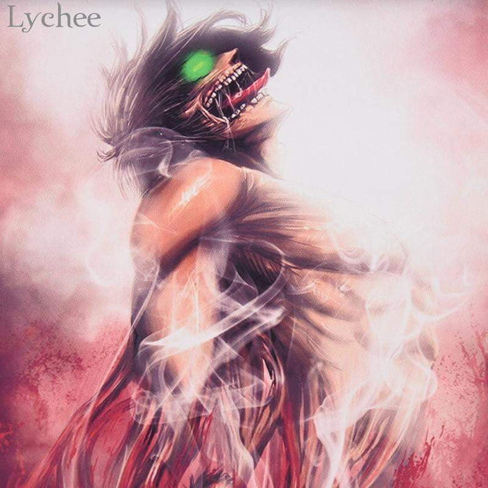 Japanese Anime Attack on Titan Poster Canvas Scroll Painting Wall Poster - TheAnimeSupply