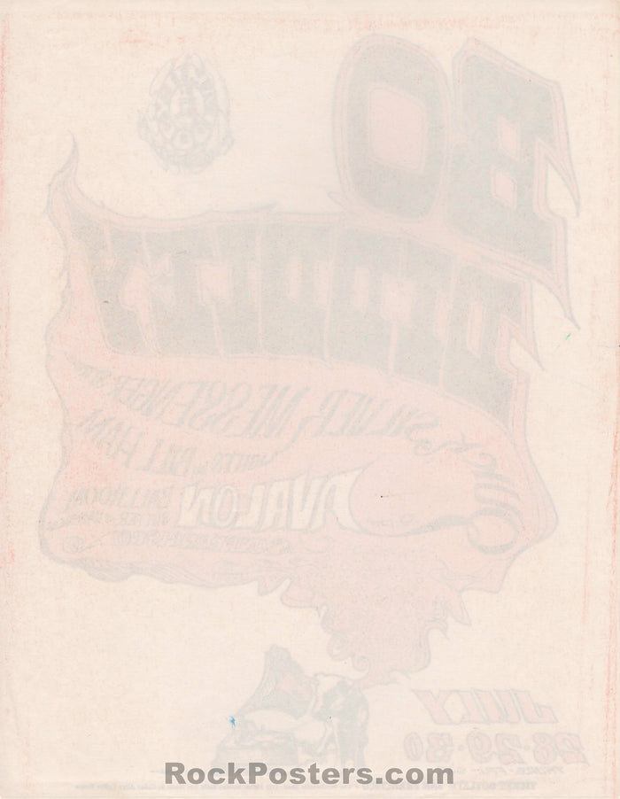 AUCTION - FD-18 - Bo Diddley Quicksilver - Variant 1966 Handbill - Avalon Ballroom - Near Mint Minus