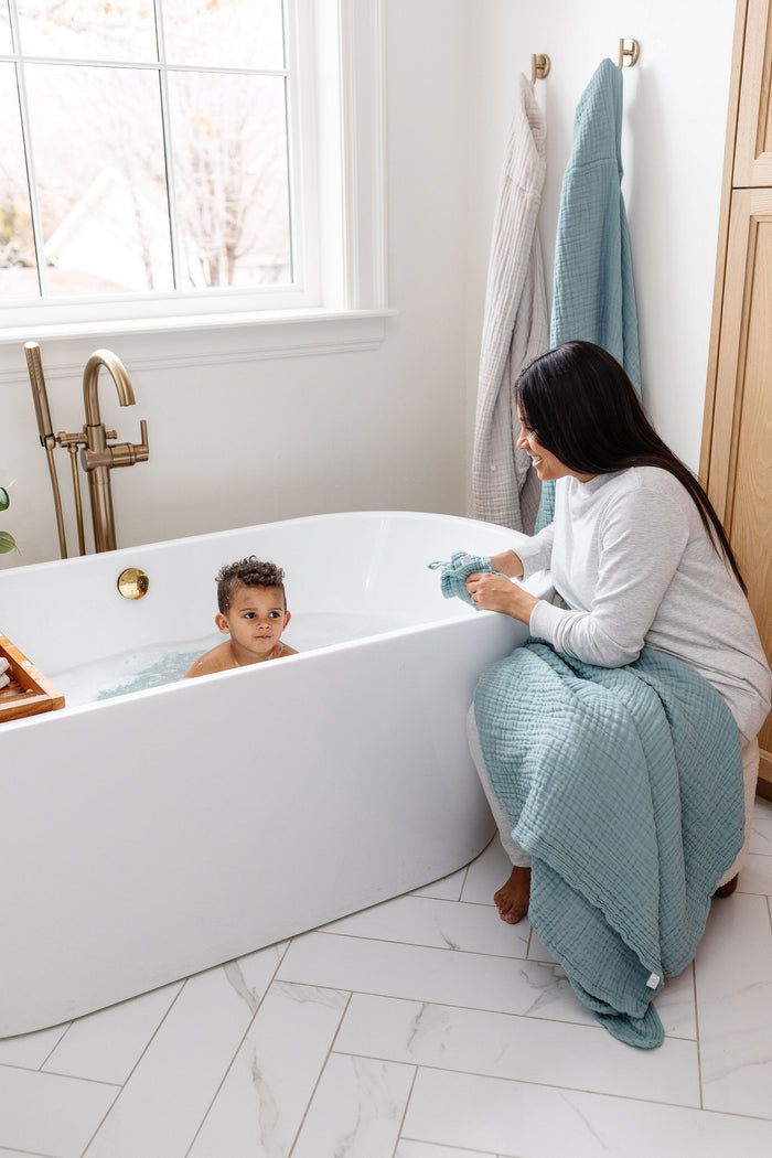 Bath - Child Hooded Towel - Steel