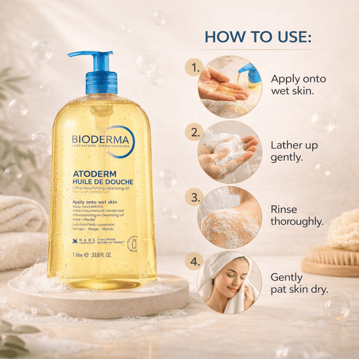 Bioderma Atoderm Huile de Douche (Soothing Cleansing Oil) - Cosmosentials