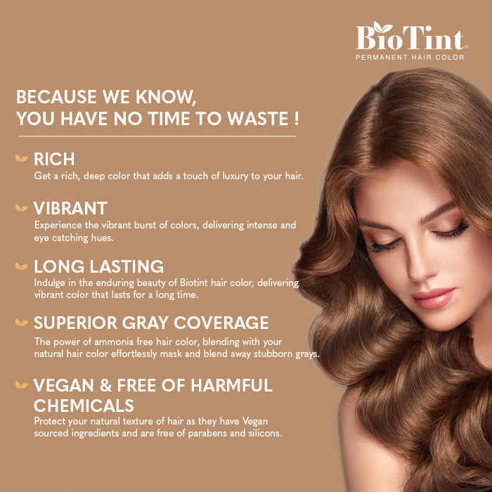 BioTint Permanent Hair Color - 5.0 Light Brown BioTint