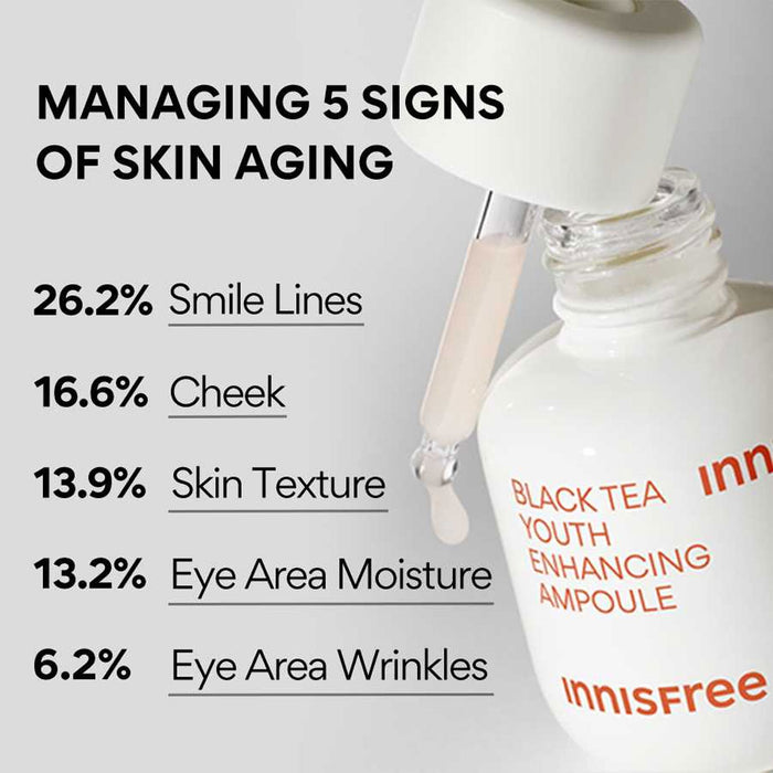 Innisfree Black Tea Youth Enhancing Ampoule Nudie Glow Australia