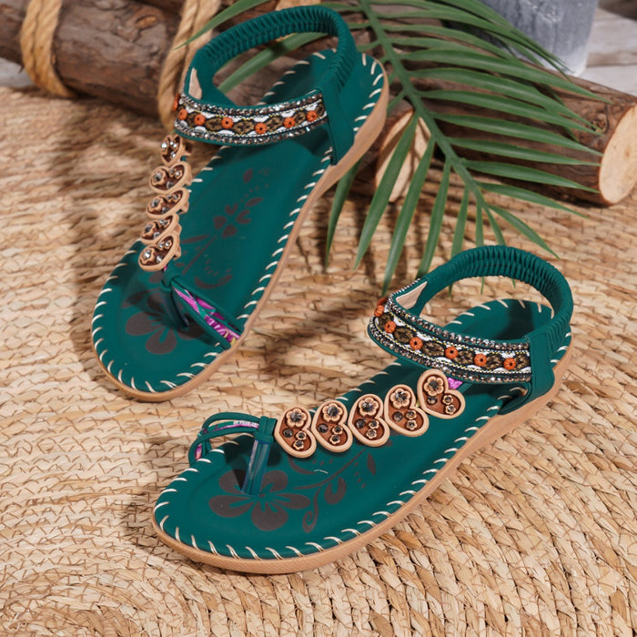 Bohemian Daily Casual Summer Rhinestone Sandals 🇨🇳