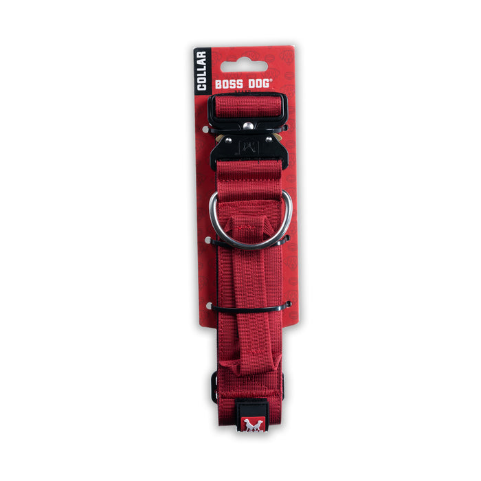 Boss Dog Tactical Collar - Red