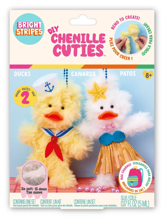 Bright Stripes: DIY Chenille Cuties- Ducks