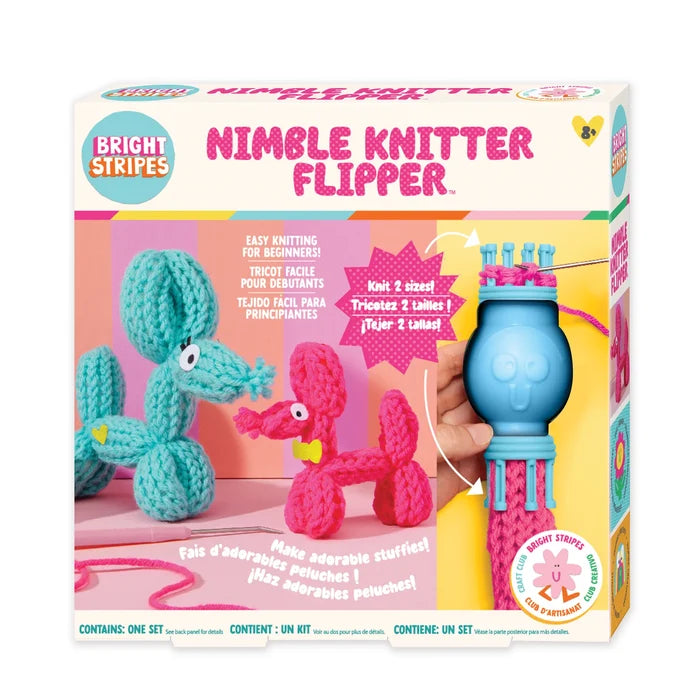 Bright Stripes: Nimble Knitter Flipper