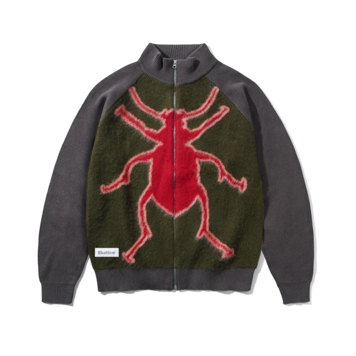 Butter Goods Beetle Zip-Thru Knit Sweater