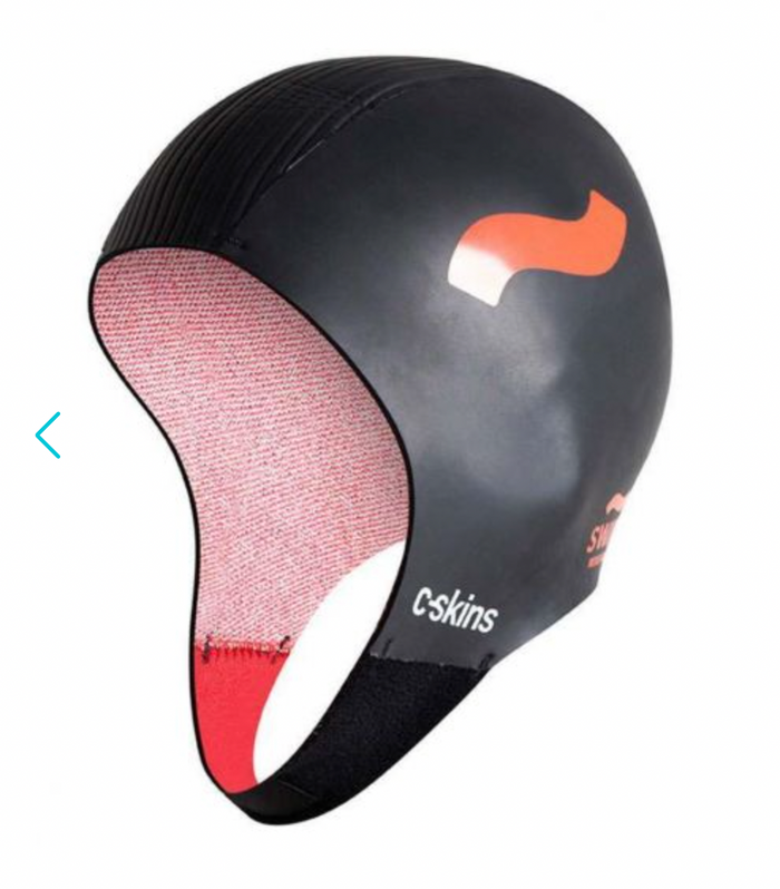 C-Skins Swim Research 3mm Gbs Swimming Wetsuit Cap Black/Orange