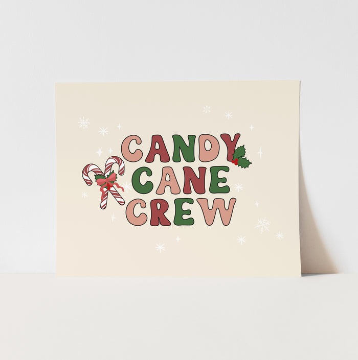 Candy Cane Crew Art Print