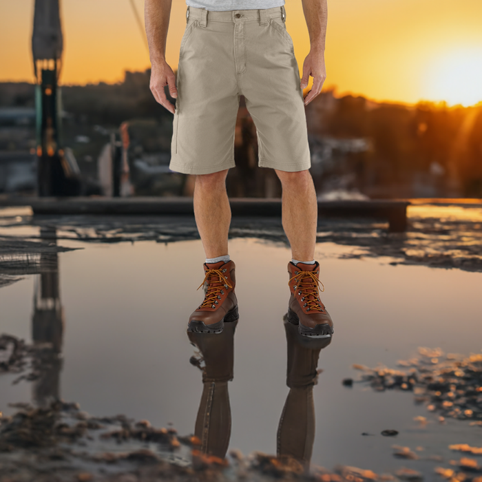 CANVAS WORK SHORT - TAN-Tan | Carhartt B147