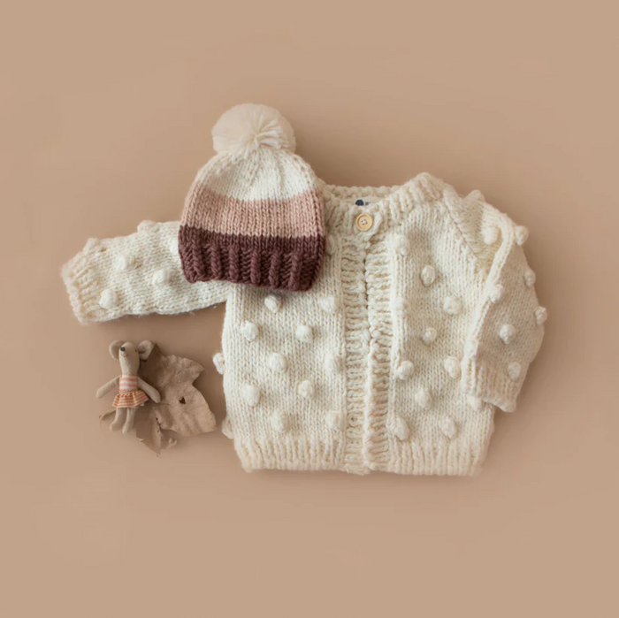 CARDIGAN POPCORN HANDKNIT