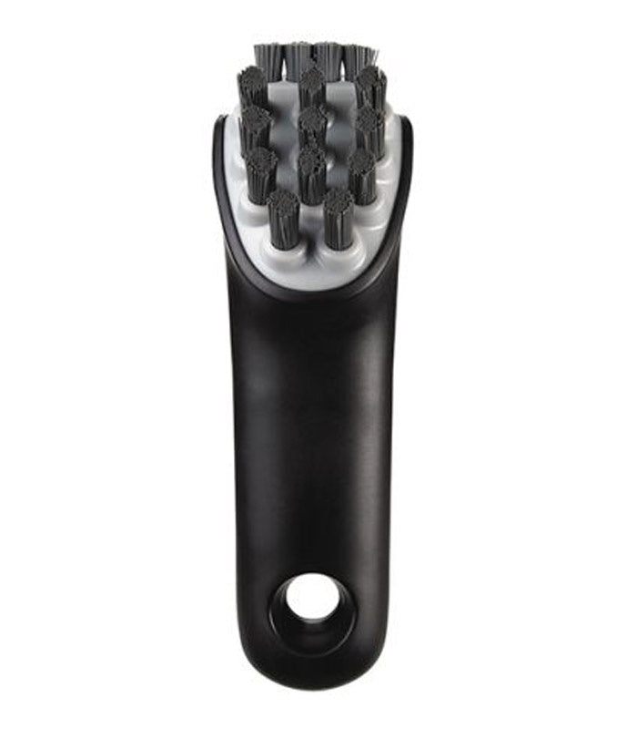 Cast Iron Pan Brush with Scraper