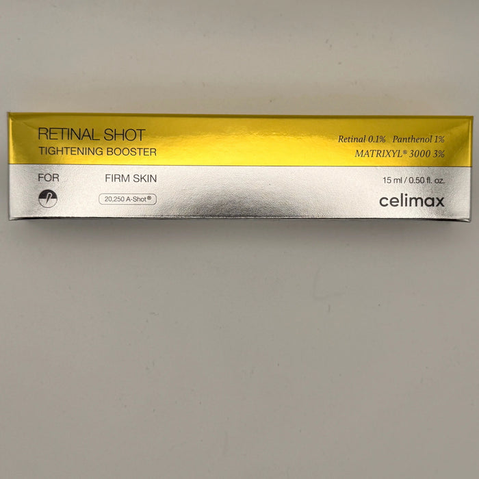 "Celimax Retinal Shot Tightening Booster - Korean retinal serum for pore tightening, firming, and anti-aging"