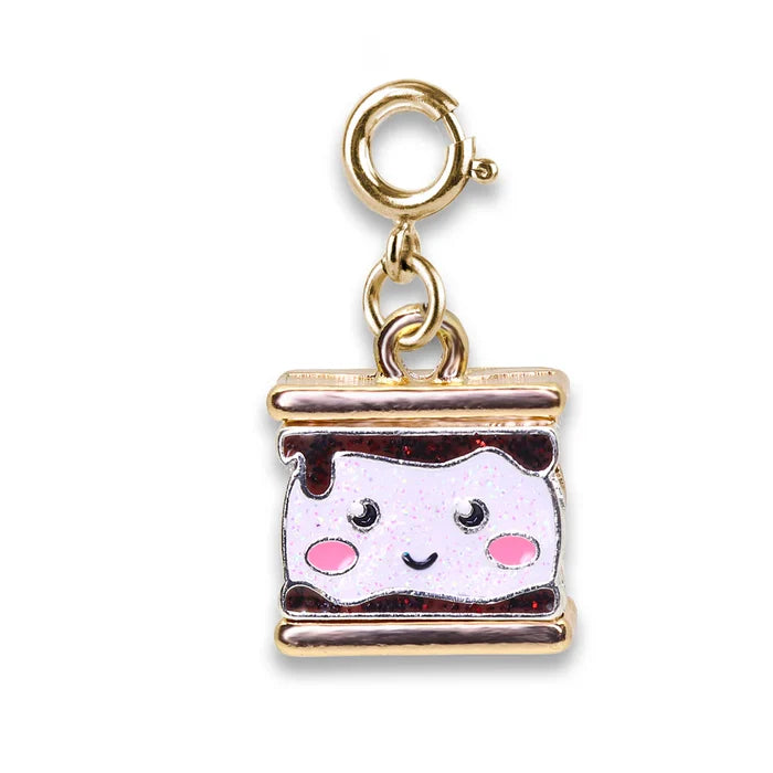 Charm It!: Gold Glitter S'mores Charm
