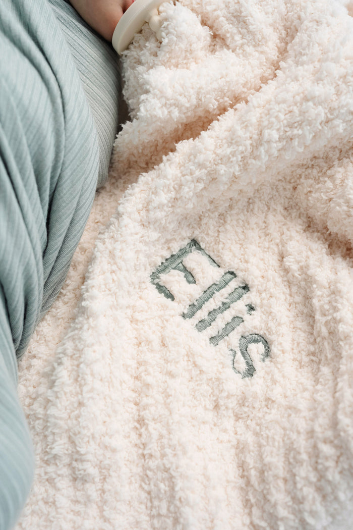 Chenille Blanket - Sky Blue - Adult/Throw