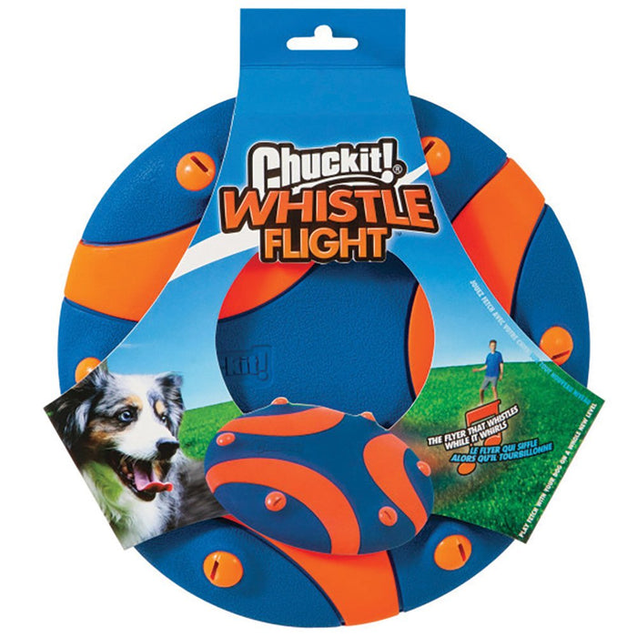 Chuckit Whistle Flight Frisbee Dog Toy-Habitat Pet Supplies