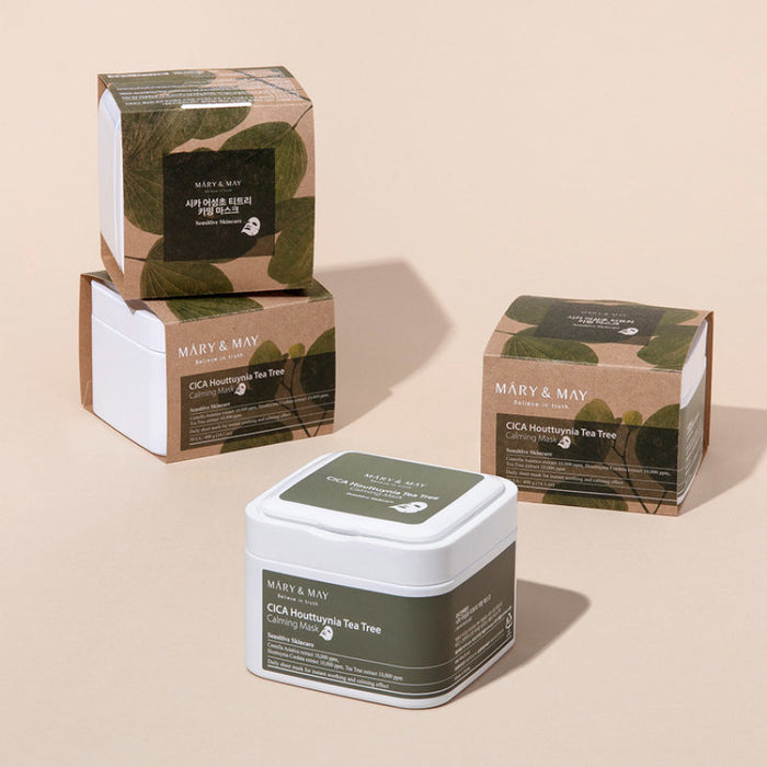 CICA Houttuynia Tea Tree Calming Mask - Korean-Skincare