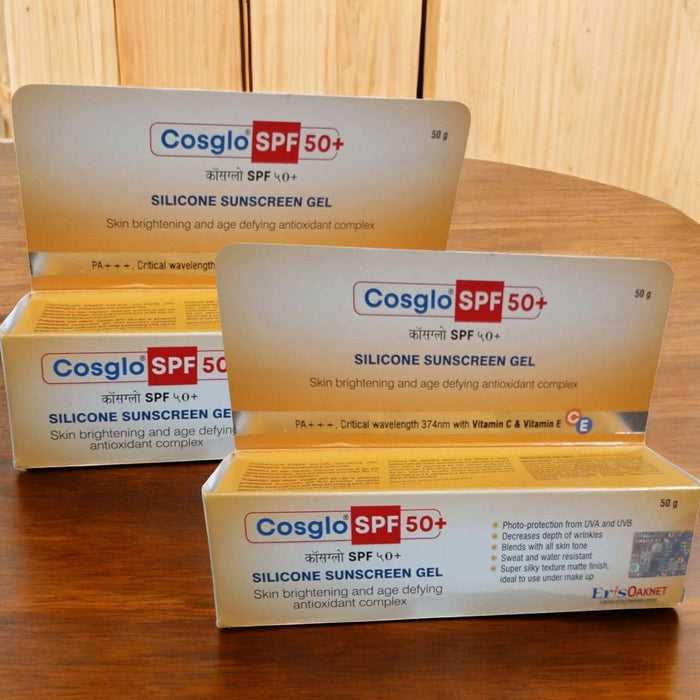 Cosglo Silicone Sunscreen Gel SPF 50+ - Cosmosentials