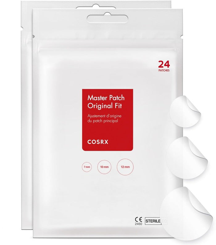 COSRX Acne Pimple Patch Absorbing Hydrocolloid Original 3 Size Patches 24ct