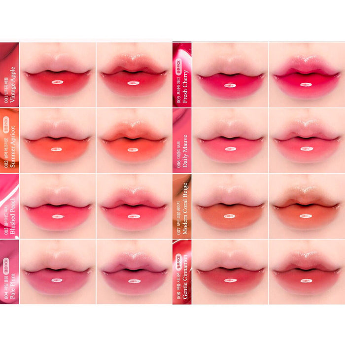 CLIO Crystal Glam Tint Colour Chart Nudie Glow Australia
