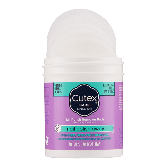 Cutex Nail Polish Remover Pads NAIL POLISH AWAY 30 pads
