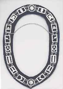 D4900 Masonic Blue Lodge Silver Chain Collar