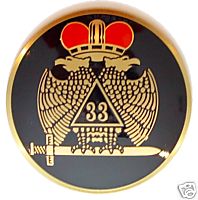 D575SR-8 Scottish Rite 33rd Auto Emblem