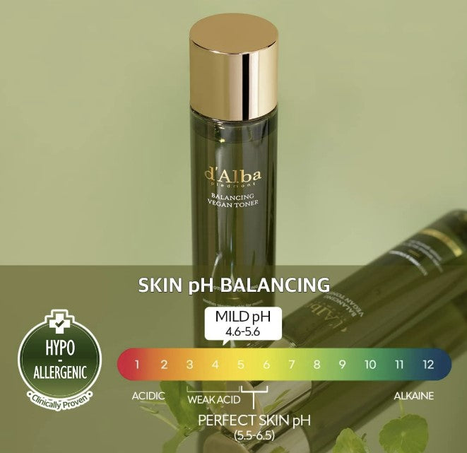 d’Alba Italian White Truffle Mild Skin Balancing Vegan Toner 5.07 fl. oz, 150ml