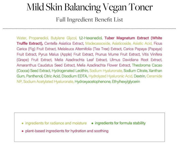 d’Alba Italian White Truffle Mild Skin Balancing Vegan Toner 5.07 fl. oz, 150ml