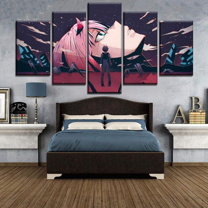 Darling in the Franxx Zero Two 5 piece canvas anime art - TheAnimeSupply