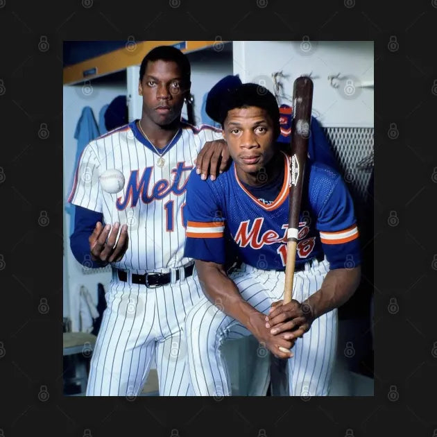 Darryl Strawberry And Dwight Gooden In New York Mets, 1983 Hoodie