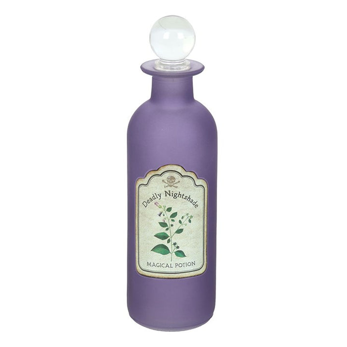Deadly Nightshade Decorative Glass Potion Bottle 🇬🇧