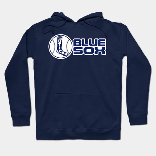 Defunct Utica Blue Sox Baseball Team Hoodie