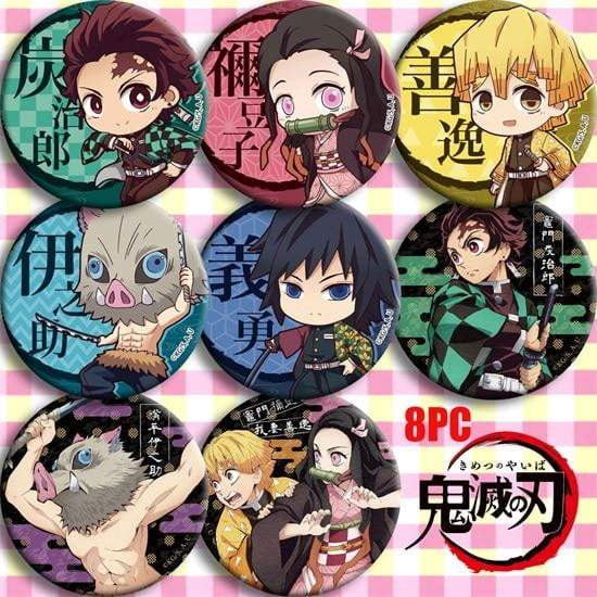 Anime Demon Slayer: Kimetsu no Yaiba Kamado Tanjirou Cosplay Badge Badges Button Brooch Pins - TheAnimeSupply
