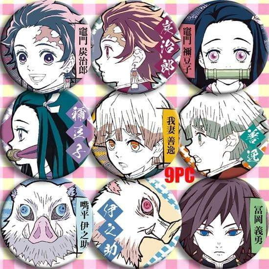 Anime Demon Slayer: Kimetsu no Yaiba Kamado Tanjirou Cosplay Badge Badges Button Brooch Pins - TheAnimeSupply