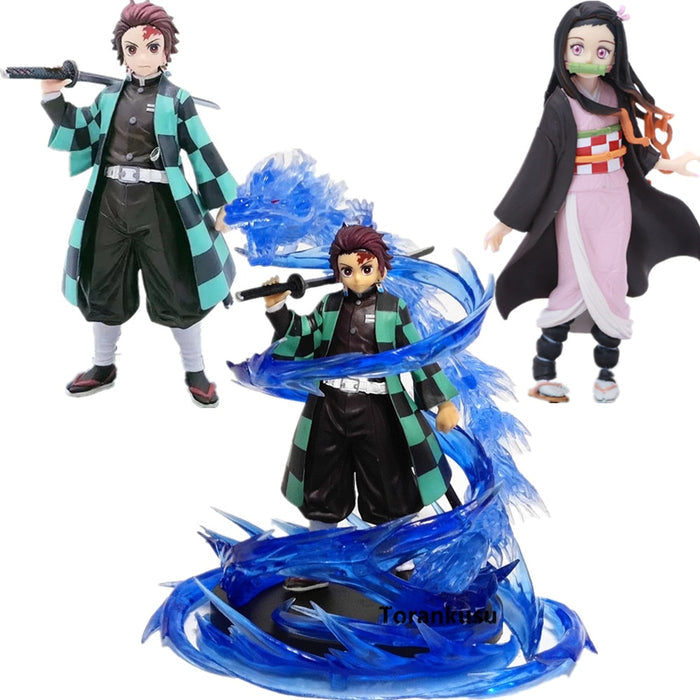 Demon Slayer Tanjiro, Nezuko, Zenitsu, Inosuke Figures