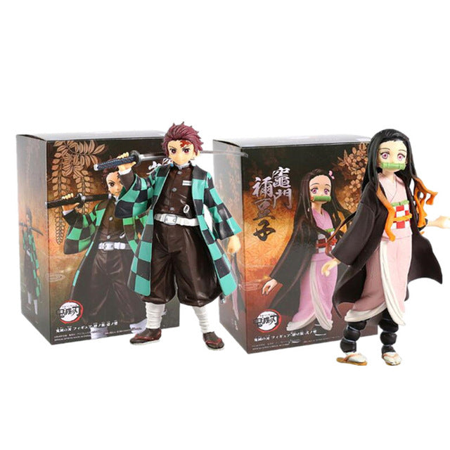 Demon Slayer Tanjiro, Nezuko, Zenitsu, Inosuke Figures