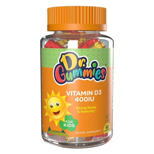 Dr. Gummies Kids Vitamin D3 Gummies 400IU For Strong Bones & Immunity, Pack of 60’s Dr. Gummies