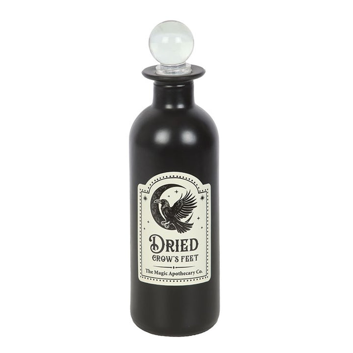 Dried Crow's Feet Decorative Glass Potion Bottle 🇬🇧