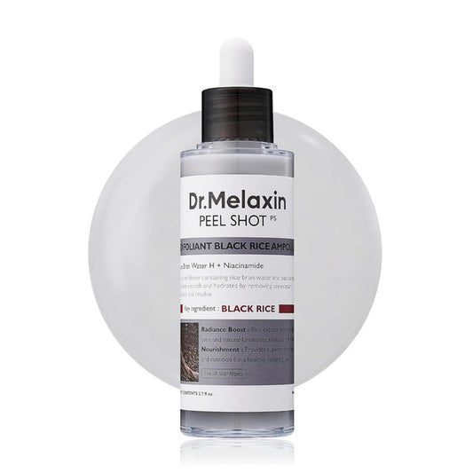 Dr.Melaxin Peel Shot Glow Black Rice Peeling Ampoule 80ml / 2.7 fl. oz.