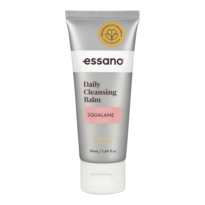 Essano Squalane Daily Cleansing Balm being applied to cleanse and hydrate the skin, leaving it smooth and moisturised
