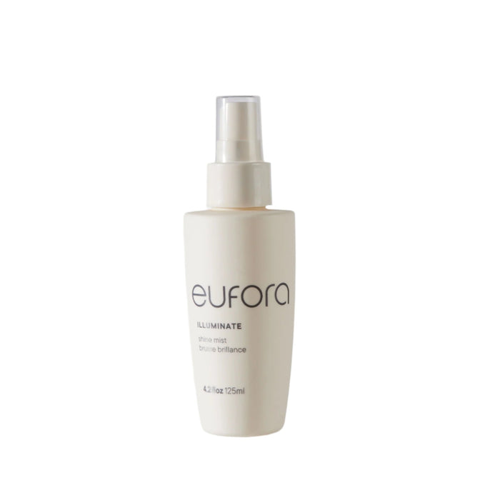 Eufora Illuminate shine mist in a 125ml spray bottle.