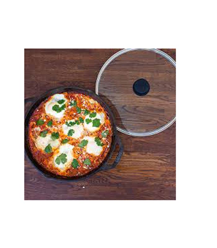 Everyday Cast Iron Pan 12" with Glass Lid