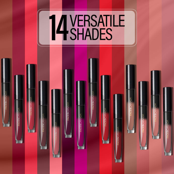 FACES CANADA Comfy Silk Liquid Lipstick - Lunar Brown 11, 3 ml | Satin Matte HD Finish | Luxe Comfort | Longlasting | No Dryness | Smooth Texture | Mulberry Oil & Shea Butter For Plump Hydrated Lips