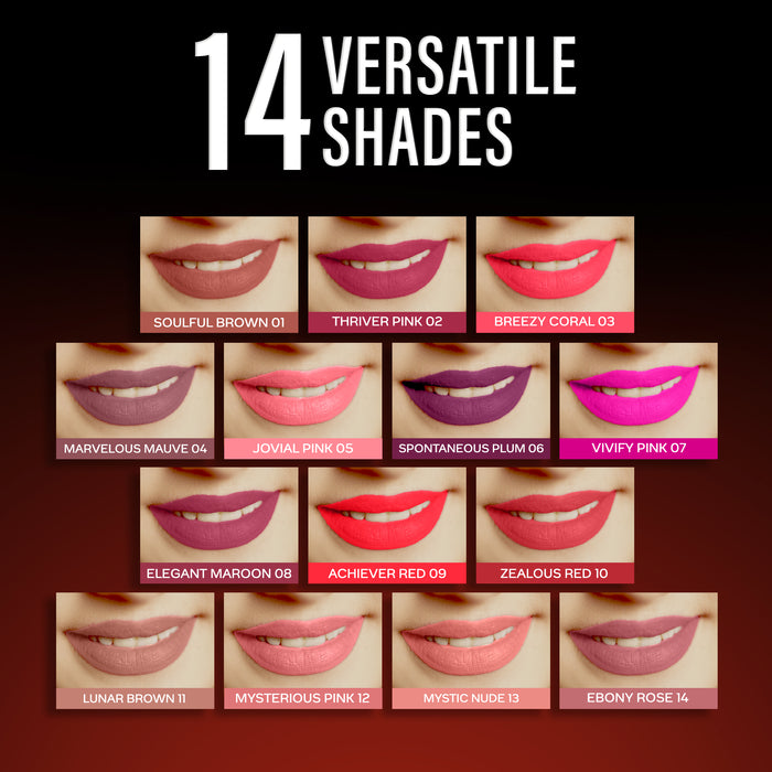 FACES CANADA Comfy Silk Liquid Lipstick - Lunar Brown 11, 3 ml | Satin Matte HD Finish | Luxe Comfort | Longlasting | No Dryness | Smooth Texture | Mulberry Oil & Shea Butter For Plump Hydrated Lips