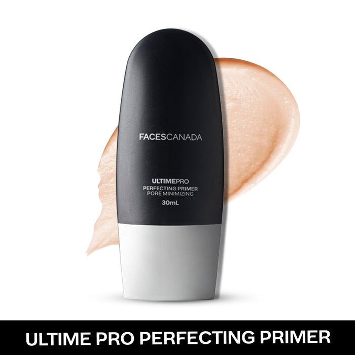 FACES CANADA Ultime Pro Perfecting Primer, 30 ml | Lightweight Pore Minimizing Face Primer | Makes Makeup Long lasting | Blurs Pores, Fine Lines & Imperfections | Blends Smoothly | Oil Free Matte Look